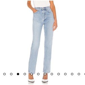Agolde Lana Mid Rise Vintage Jeans in Riptide